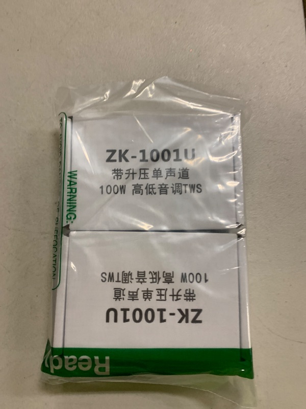 Photo 1 of 2PCS ZK-1001U Mono Amplifier Board with TWS, 100W Power Output, Vehicle Amplifier Wide Voltage Input 9-24V, Supports USB/AUX/Bluetooth, Black (ZK-1001U 2PCS)