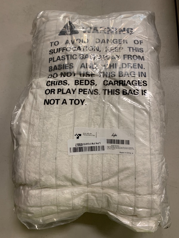 Photo 1 of hyha Couch Covers for Dogs Washable, Non Slip Plush Dog Sofa Protectors, Fuzzy Pet Couch Covers for 3 Cushion Sofa Pet Friendly (White, 27.6" x 82.7")