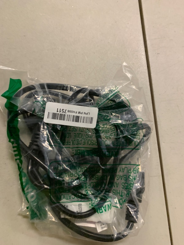 Photo 1 of 16/3 10 FT Outdoor Extension Cord Waterproof, Weatherproof & Flame Retardant Black 3 Prong Power Cord Outside for Lawn & Garden, 13 Amps 1625 Watts 125 VAC 16AWG SJTW, ETL Listed