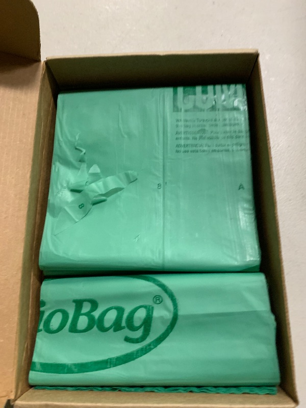 Photo 1 of 13 Gallon Tall Kitchen Compostable Trash Bags by BioBag, 48 Count, BPI Certified, Meets ASTM D6400 Standards, Made in USA, Food Scrap Bin Liners