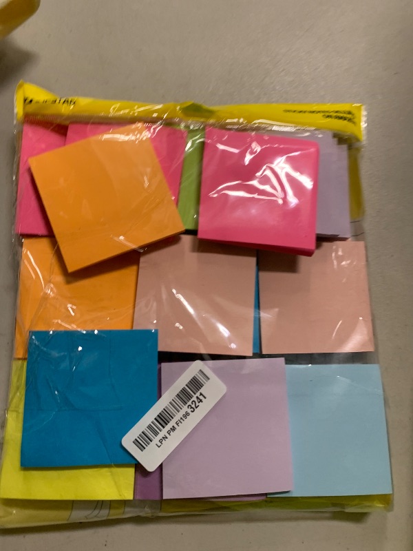 Photo 1 of (36 Pack) Sticky Notes 3x3 in Post, 9 Bright Colors Self-Stick Note Pads it, Strong Adhesive, Easy to Post for Home, Office, Notebook