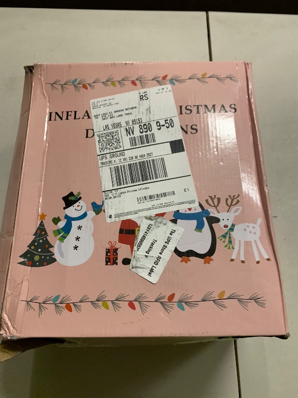 Photo 1 of 12 Ft Lighted Christmas Inflatable Archway, Inflatable Santa Claus and Snowman Arch Indoor and Outdoor Holiday Decorations, Built-in Led Lights, Large Outdoor Patio Decorations Garden Props