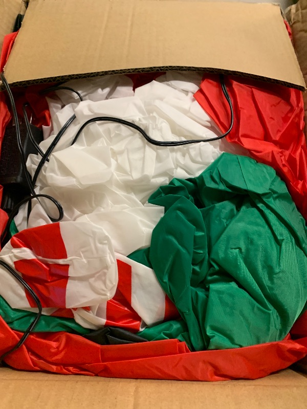 Photo 1 of 14 FT Christmas Inflatables Santa Claus Outdoor Decoration, Giant Santa Inflatable with Gift Bag, Blow Up Yard Decor with Built-in LED Lights for Xmas Lawn Garden Home Holiday Party