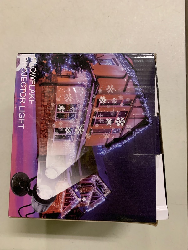 Photo 1 of 2025 Latest Snowflake Christmas Projector Lights Outdoor, Double Head Crystal-Clear Holiday Projector Outdoor with Timer, Snowfall LED Xmas Lights for House Outside Indoor Christmas Decorations