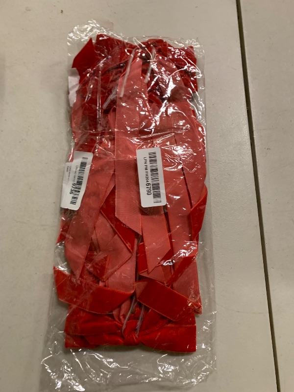 Photo 1 of 12Pcs Red Velvet Ribbon Bows Christmas Tree Decorations,5in x 10in Xmas Ornaments for Tree Home Party Front Door Wreath Holiday Decor