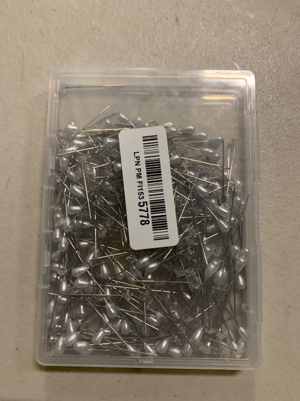 Photo 1 of 300Pcs Corsage Bouquet Pins Including 150Pcs 1.5 Inch Diamond Pins and 150Pcs 2.1 Inch Pearl Pins for Bouquets, Flower Pins for Sewing Straight Pins for Floral Wedding Decoration DIY Craft Sewing Pins