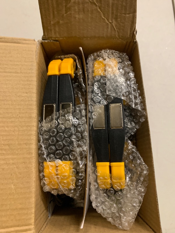 Photo 1 of 2 Pack 2500LM Magnetic Rechargeable Work Light, LED Work Light Rechargeable with 360° Rotation Stand & Foldable Design, 5 Lighting Modes Magnetic Flashlight for Car Repairing Camping Emergency