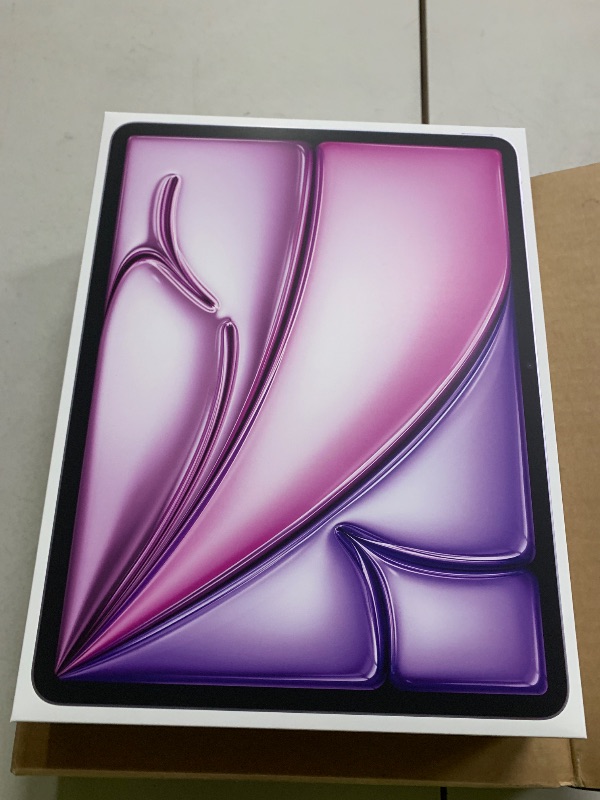 Photo 1 of Apple iPad Air 13-inch with M3 chip Built for Apple Intelligence, Liquid Retina Display, 256GB, 12MP Front/Back Camera, Wi-Fi 6E, Touch ID, All-Day Battery Life — Purple
