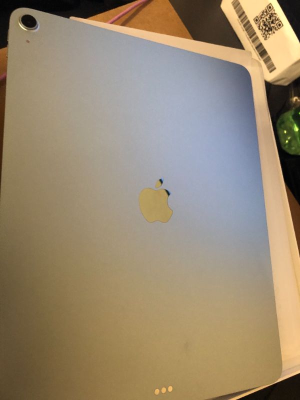 Photo 1 of Apple iPad Air 13-inch with M3 chip Built for Apple Intelligence, Liquid Retina Display, 128GB, 12MP Front/Back Camera, Wi-Fi 6E, Touch ID, All-Day Battery Life — Blue