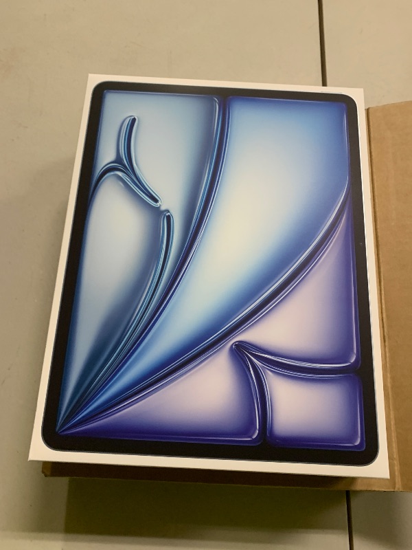 Photo 1 of Apple iPad Air 13-inch with M3 chip Built for Apple Intelligence, Liquid Retina Display, 128GB, 12MP Front/Back Camera, Wi-Fi 6E, Touch ID, All-Day Battery Life — Blue