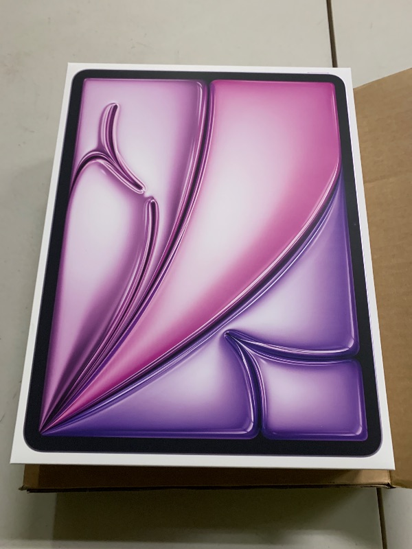 Photo 1 of Apple iPad Air 13-inch with M3 chip Built for Apple Intelligence, Liquid Retina Display, 256GB, 12MP Front/Back Camera, Wi-Fi 6E, Touch ID, All-Day Battery Life — Purple