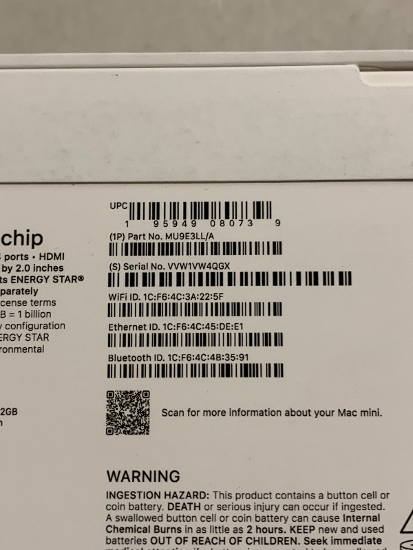 Photo 1 of Apple 2024 Mac mini Desktop Computer with M4 chip with 10?core CPU and 10?core GPU: Built for Apple Intelligence, 16GB Unified Memory, 512GB SSD Storage, Gigabit Ethernet. Works with iPhone/iPad