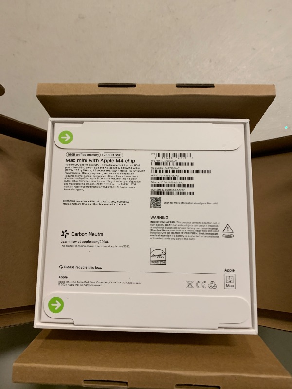 Photo 1 of Apple 2024 Mac mini Desktop Computer with M4 chip with 10?core CPU and 10?core GPU: Built for Apple Intelligence, 16GB Unified Memory, 256GB SSD Storage, Gigabit Ethernet. Works with iPhone/iPad
