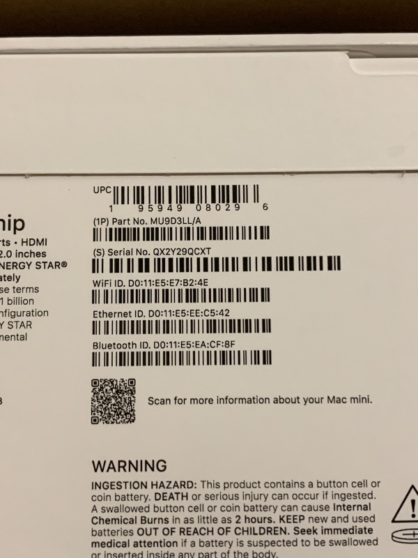 Photo 1 of Apple 2024 Mac mini Desktop Computer with M4 chip with 10?core CPU and 10?core GPU: Built for Apple Intelligence, 16GB Unified Memory, 256GB SSD Storage, Gigabit Ethernet. Works with iPhone/iPad