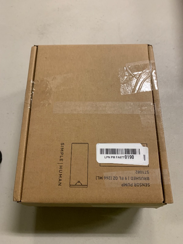 Photo 1 of simplehuman 9 oz. Touch-Free Automatic Rechargeable Sensor Pump, Brushed Stainless Steel, New