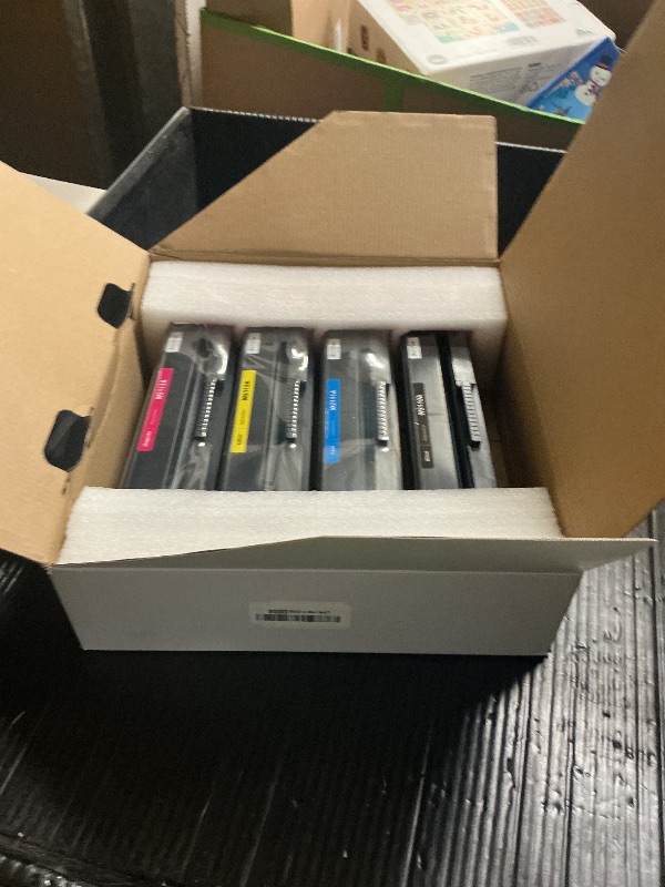 Photo 1 of 206A Toner Cartridges 4 Pack - with Chip Compatible Replacement for HP 206A 206X for Color LaserJet Pro MFP M283fdw M283cdw M283fdn M282nw Pro M255dw M255nw Ink Cartridges W2110A W2111A High Yield