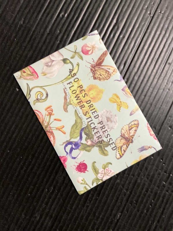 Photo 1 of 450 Pcs Flower Stickers for Scrapbook Supplies, Dried Pressed Flowers Scrapbook, Natural Flower Stickers for Scrapbooking, Planner, Junk Journal, Bullet Journal