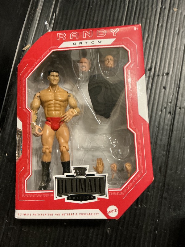 Photo 1 of Mattel WWE Ultimate Edition Randy Orton 6-inch Action Figure & Accessories Fan Takeover Set, 10+ Pieces Include Swappable Heads & Hands