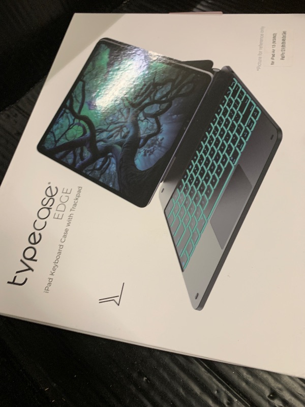 Photo 1 of typecase Edge Keyboard Case for iPad Air 13-inch(M3/M2, 2025/2024) & iPad Pro 12.9-inch(6th/5th/4th/3rd Gen), Floating Magnetic Cantilever Stand, 11-Color Backlight, Multi-Touch Trackpad, Raspberry