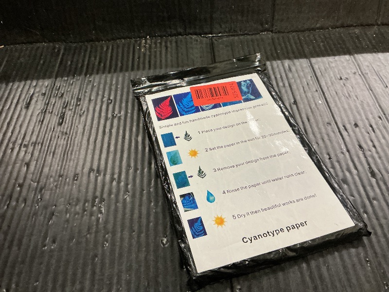 Photo 1 of 38 Sheets Cyanotype Sun Print Kit With 2 Clear Acrylic Sheets - High Sensitivity Solar Drawing Paper for Nature Printing - A5 Size (5.8 x 8.3 Inch) - DIY Arts and Crafts for Adults and Kids