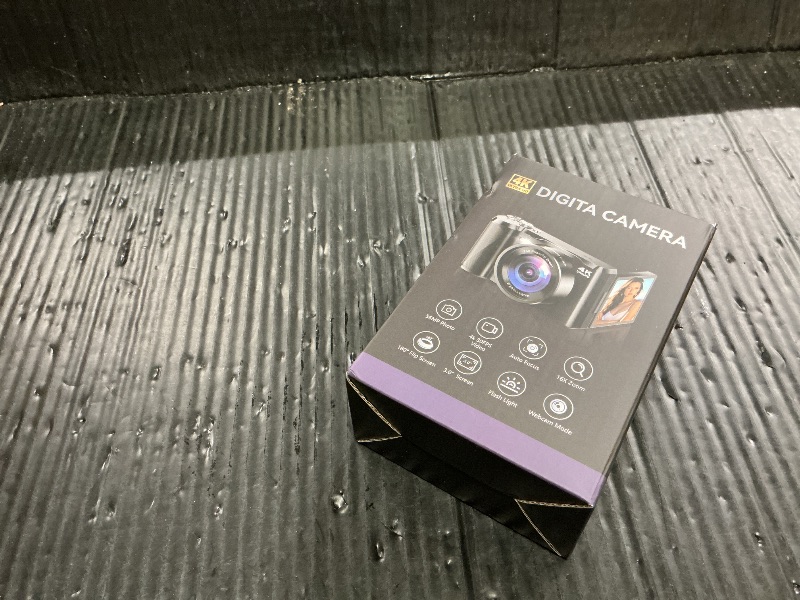 Photo 1 of 4K Digital Camera for Photography- 56MP Autofocus Vlogging Camera with 3" 180° Flip Screen, 16X Zoom, Flash- Digital Point and Shoot Camera for Travel & Home- Portable Gift for Teens & Beginners