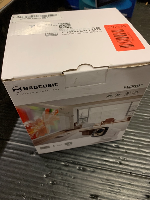 Photo 1 of ?Auto Focus&1080P?Magcubic Mini Smart Projector with 4K Support, Portable Projector with Wifi and Bluetooth, 5W Speaker, Built in Apps, Voice Control, Outdoor Movie Projector