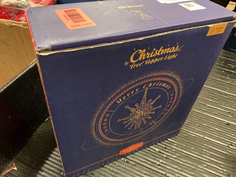 Photo 1 of 2025 Upgraded Christmas Tree Topper Projector Light with Rotating Bright LED & Wide Coverage, Universal Fit for Any Height Tree, Easy Install, Stable Base, Holiday & Party Decorations (Starlight Gold)