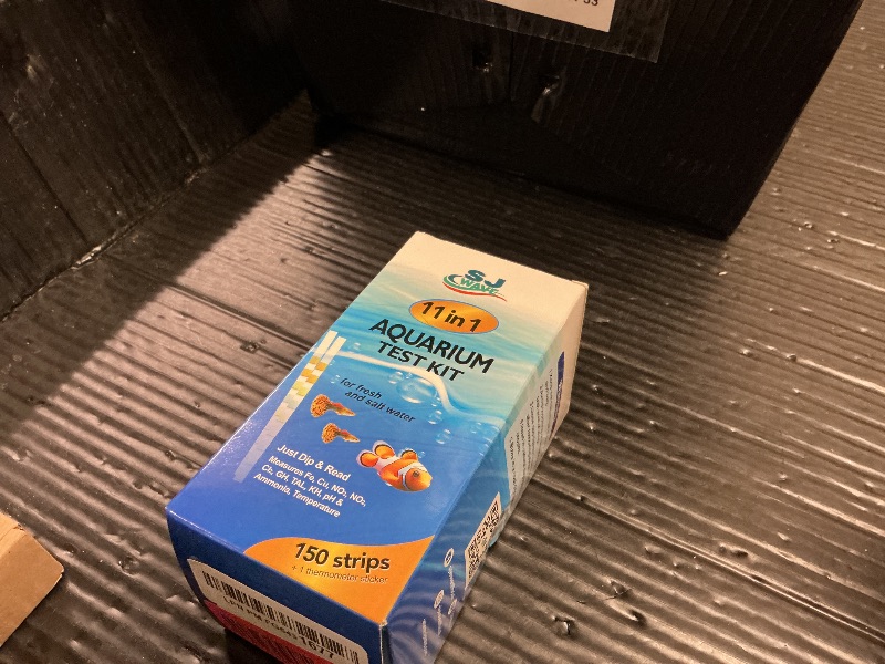 Photo 1 of 11 in 1 - Aquarium Test Strips | 950 Tests - 150 Strips | Fish Tank Aquariums Water Test Kit & ebook | Aquarium Thermometer | Fish Tank Water Testing Kit Includes 50 Ammonia Strips | Versatile Usage