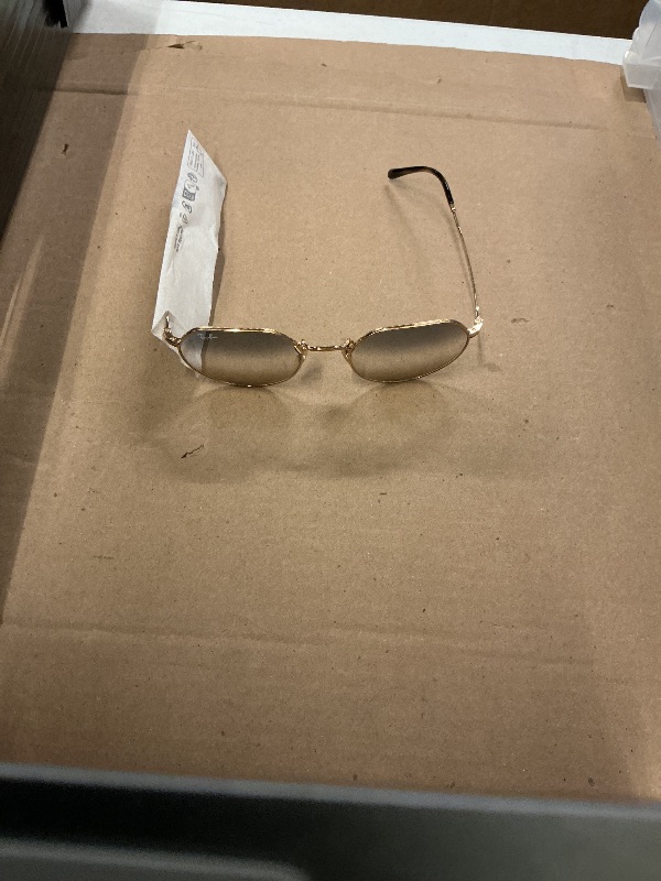 Photo 1 of Ray-Ban Unisex RB3565 Jack Round Sunglasses, Gold/Clear Gradient Blue, 53 mm