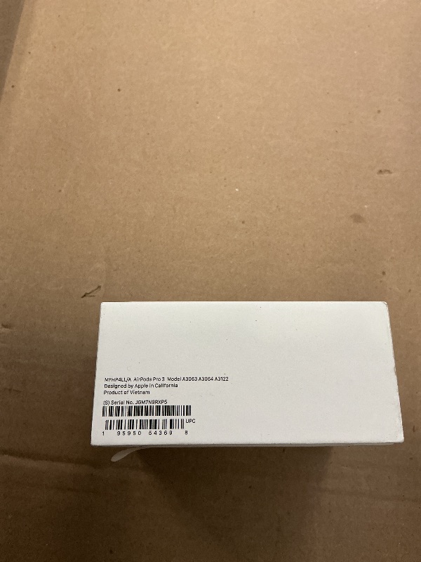 Photo 1 of Apple AirPods Pro 3 Wireless Earbuds, Active Noise Cancellation, Live Translation, Heart Rate Sensing,Hearing Aid Feature,Bluetooth Headphones,Spatial Audio, High-Fidelity Sound, USB-C Charging, White — UNOPENED; SEALED 