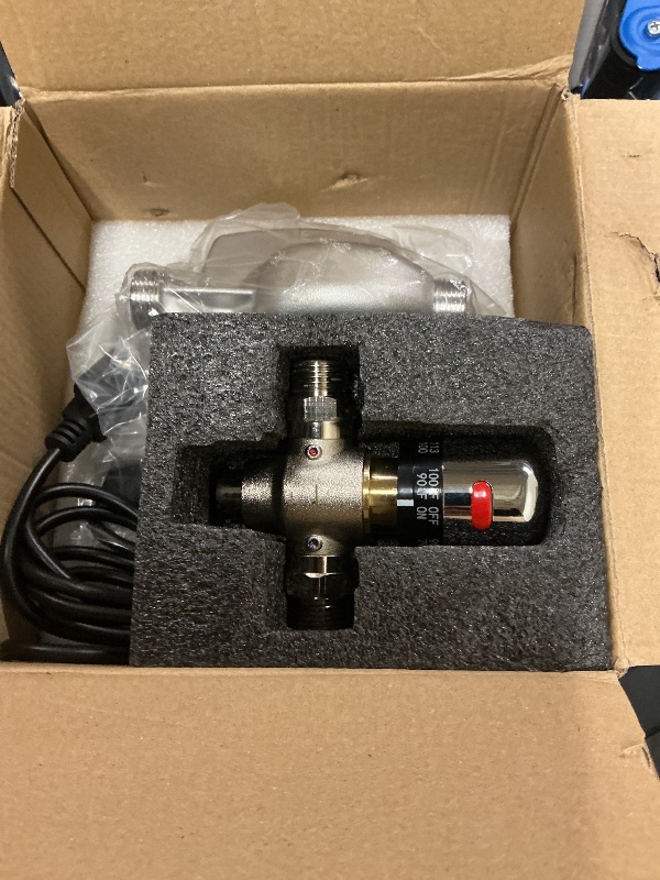 Photo 1 of RAMATA Instant Hot Water Recirculating Pump System Kit For Tank Water Heater Recirculation Circulation Circulating Water Pump with Adjustable Hot Water Recirculating Valve Kit (Not Tankless)