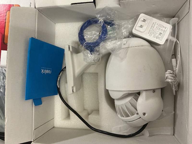 Photo 1 of REOLINK 4K PTZ Outdoor Camera, PoE IP Home Security Surveillance, 5X Optical Zoom Auto Tracking, Spotlights Color Night Vision, Two Way Talk, Up to 256GB microSD Card (Not Included), RLC-823A