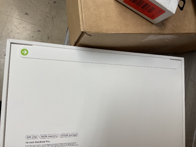 Photo 6 of Apple 2025 MacBook Pro Laptop with M5 chip with (10?core CPU and GPU): Built for Apple Intelligence, 14.2-inch Liquid Retina XDR Display, 16GB Unified Memory, 512GB SSD Storage, Silver — UNOPENED; SEALED