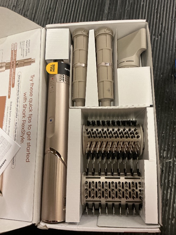 Photo 1 of Shark HD430 FlexStyle Air Styling & Drying System, Powerful Hair Dryer Brush & Multi-Styler with Auto-Wrap Curlers, Paddle Brush, Oval Brush, Concentrator Attachment, Stone