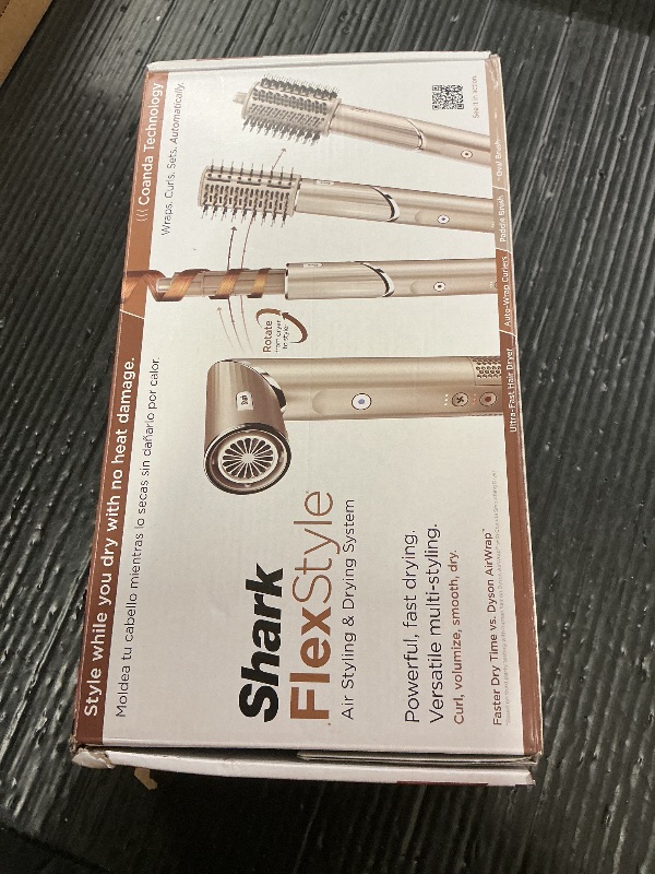 Photo 1 of Shark HD430 FlexStyle Air Styling & Drying System, Powerful Hair Dryer Brush & Multi-Styler with Auto-Wrap Curlers, Paddle Brush, Oval Brush, Concentrator Attachment, Stone