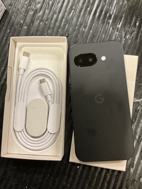 Photo 1 of Google Pixel 9a with Gemini - Unlocked Android Smartphone with Incredible Camera and AI Photo Editing, All-Day Battery, and Powerful Security - Obsidian - 128 GB