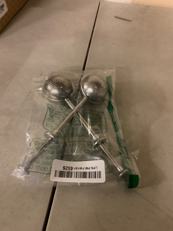 Photo 1 of 2pack Tea Ball, tea infuser for loose leaf tea, tea strainers for loose tea, stainless steel tea strainer, loose leaf tea steeper, easy clean, tea fine mesh strainer reusable
