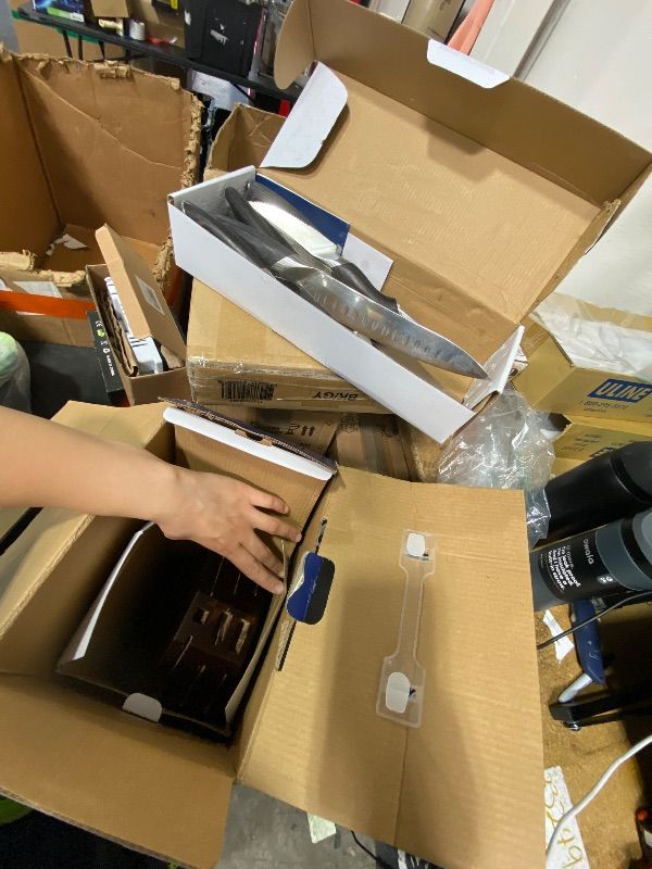 Photo 1 of HOSHANHO 16-Piece Knife Set, Japanese High Carbon Stainless Steel Kitchen Knife Set, Ultra Sharp Chef Knife Block Set with Sharpener