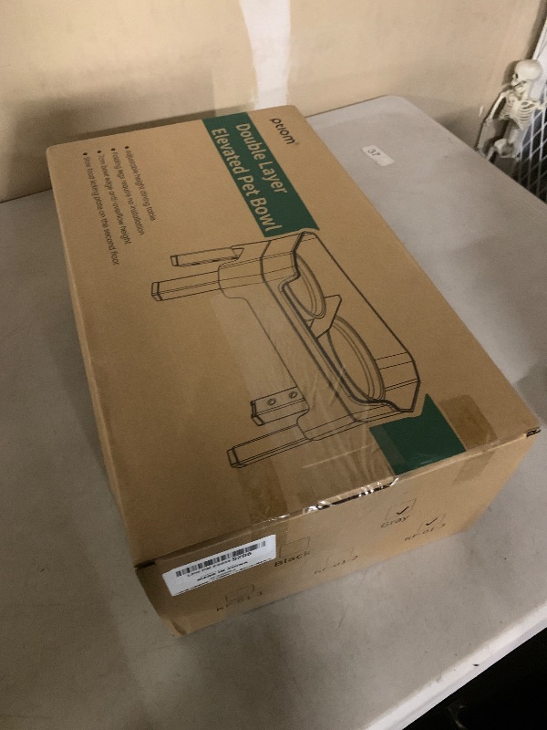 Photo 1 of 4-in-1 Elevated Slow Feeder Dog Bowls, 4 Height Adjustable Mess Proof Raised Dog Bowl Stand with No Spill Water Bowl, Stainless Steel Doggy Food Dish & Slow Feeder for Large Medium Small Pets