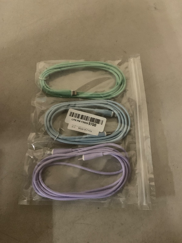 Photo 1 of 3 Pack 6 FT USB C to Lightning Cable MFi Certified iPhone Charger Fast Charging Type C to Lightning Cable Fast Charging Cord Compatible with iPhone 14 13 12 11 X 8 Pro Max Plus and More