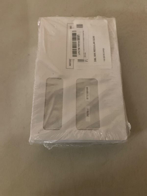 Photo 1 of 100 1099 Envelopes Designed For 1099 Misc, INT, 1099-R, And 1095-C, Laser Forms from Quickbooks or Similar Tax Software -Double-Window Security Envelope, Gummed Flap, 5 5/8 Inch x 9 Inch Pack of 100