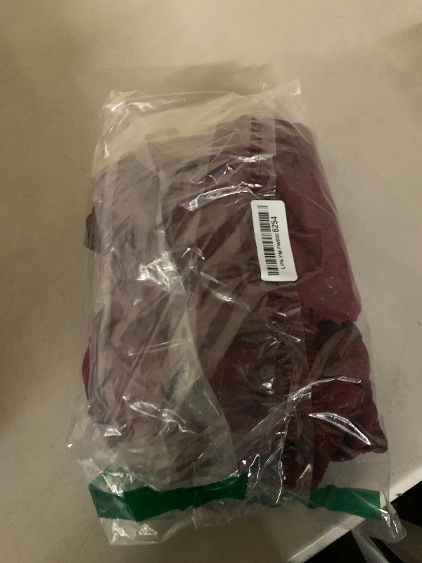 Photo 1 of HICISI Women Plus Size Cocktail Dress Short Sleeve Square Neck Belted Elegant Flowy A Line Midi Dresses with Pockets Burgundy