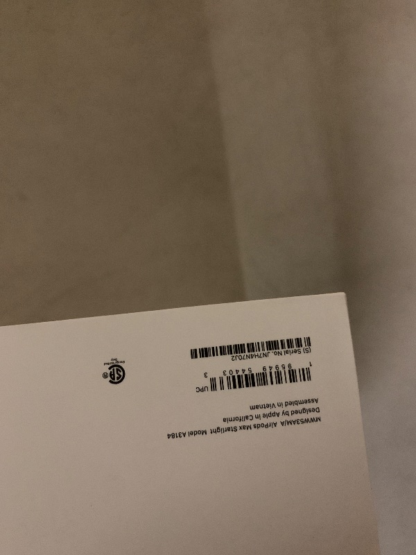 Photo 1 of Apple AirPods Max Wireless Over-Ear Headphones, Pro-Level Active Noise Cancellation, Transparency Mode, Personalized Spatial Audio, USB-C Charging, Bluetooth Headphones for iPhone - Starlight