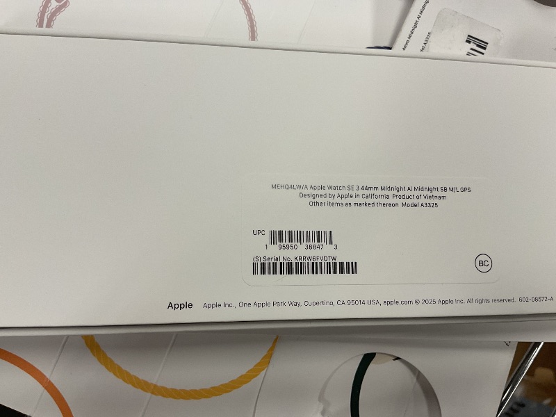 Photo 1 of Apple Watch SE 3 [GPS 44mm] Smartwatch with Midnight Aluminum Case with Midnight Sport Band - M/L. Fitness and Sleep Trackers, Heart Rate Monitor, Always-On Display, Water Resistant