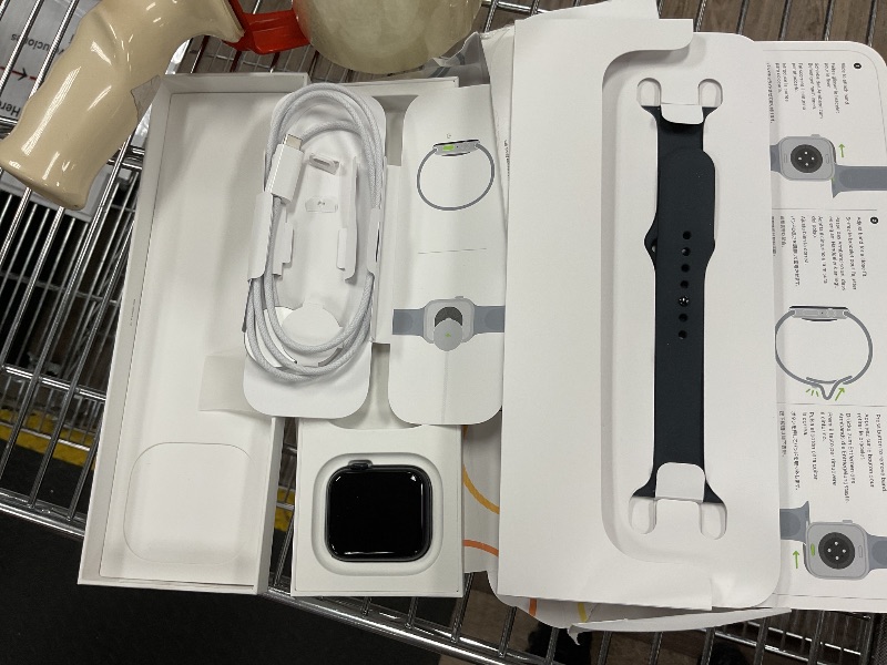 Photo 1 of Apple Watch SE 3 [GPS 44mm] Smartwatch with Midnight Aluminum Case with Midnight Sport Band - M/L. Fitness and Sleep Trackers, Heart Rate Monitor, Always-On Display, Water Resistant