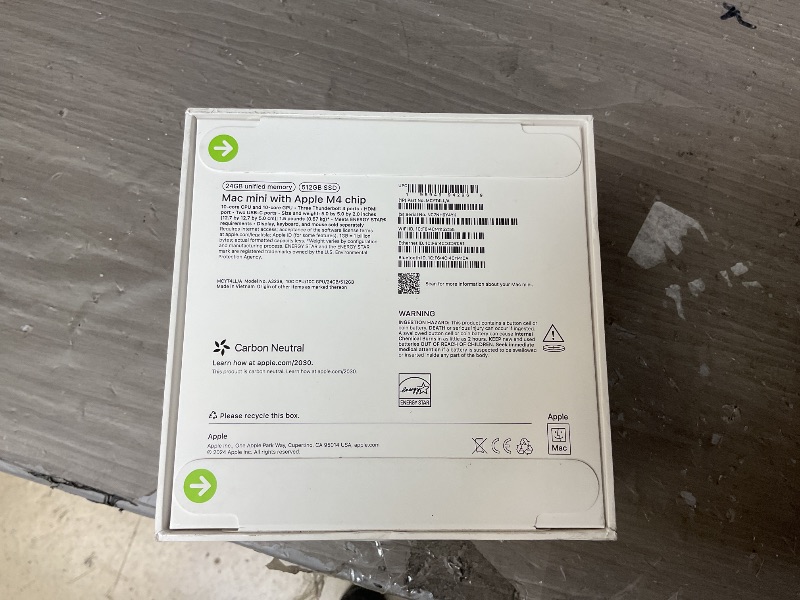 Photo 1 of Apple 2024 Mac mini Desktop Computer with M4 chip with 10?core CPU and 10?core GPU: Built for Apple Intelligence, 16GB Unified Memory, 256GB SSD Storage, Gigabit Ethernet. Works with iPhone/iPad