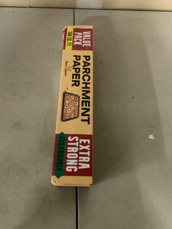 Photo 1 of 260 Sq.Ft Unbleached Parchment Paper for Baking – Roll with Cutter, Heavy Duty Non-Stick Brown Parchment for Baking, Cooking, Grilling, Steaming and Air Fryer, 15in x 210ft by Baker’s Signature