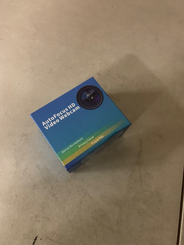 Photo 1 of 1080P Full HD Webcam with Noise-Canceling Mic, Auto Light Correction, Privacy Cover and Wide Angle Lens, Plug & Play USB Camera for Laptop/Desktop/PC/Mac, Compatible with Zoom/Skype/Teams/Streaming