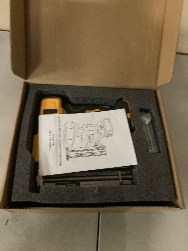 Photo 1 of 2 in 1 Cordless 18GA Brad Nailer & Stapler, Compatible with Dewalt 20V Max Battery (No Battery), Nail Gun/Staple Gun Battery Powered with 1200 Nails/Staples for DIY, Woodworking