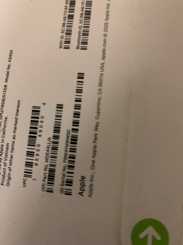 Photo 1 of Apple 2025 MacBook Pro Laptop with M5 chip with 10?core CPU and 10?core GPU: Built for Apple Intelligence, 14.2-inch Liquid Retina XDR Display, 16GB Unified Memory, 512GB SSD Storage; Silver